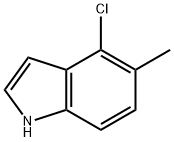 4-クロロ-5-メチル-1H-インドール 化学構造式
