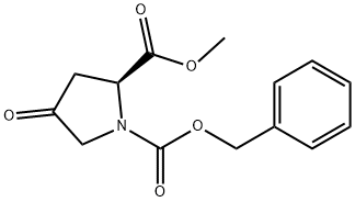 (S)-1-Benzyl 2-Methyl 4-Oxopyrrolidine-1,2-Dicarboxylate Structure