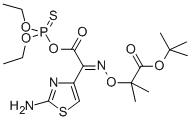 Diethyl thiophosphoryl-(Z)-2-(2-aminothiazol-4-yl)-2-(tert-butoxycarbonyl)isopropoxyiminoacetate Structure
