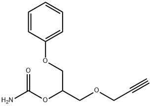 Carbamic acid 1-phenoxymethyl-2-(2-propynyloxy)ethyl ester 结构式