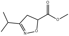 5-Isoxazolecarboxylicacid,4,5-dihydro-3-(1-methylethyl)-,methylester(9CI) Struktur
