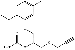 1-(2-Propynyloxy)-3-(2-isopropyl-5-methylphenoxy)-2-propanol carbamate,16222-49-4,结构式