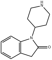 1,3-二氢-1-(-4-哌啶基)(2H)吲哚-2-酮,16223-25-9,结构式
