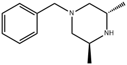 Piperazine, 3,5-diMethyl-1-(phenylMethyl)-, (3S-trans)- (9CI) Structure