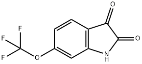 6-三氟甲氧基吲哚-2,3-二酮, 162252-92-8, 结构式