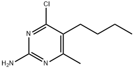 5-Butyl-4-chloro-6-methylpyrimidin-2-amine Structure
