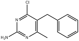 2-PYRIMIDINAMINE, 4-CHLORO-6-METHYL-5-(PHENYLMETHYL)- 结构式