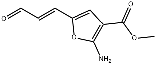 3-Furancarboxylicacid,2-amino-5-(3-oxo-1-propenyl)-,methylester,(E)-(9CI) Structure
