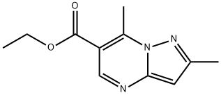 ETHYL 2,7-DIMETHYLPYRAZOLO[1,5-A]PYRIMIDINE-6-CARBOXYLATE Struktur