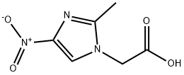 2-Methyl-4-nitro-1H-imidazole-1-acetic acid Structure