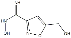 3-Isoxazolecarboximidamide, N-hydroxy-5-(hydroxymethyl)-, (E)- (9CI) Structure