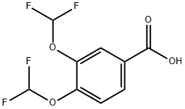 Benzoic acid, 3,4-bis(difluoroMethoxy)- Structure