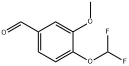 4-(ジフルオロメトキシ)-3-メトキシベンズアルデヒド 化学構造式
