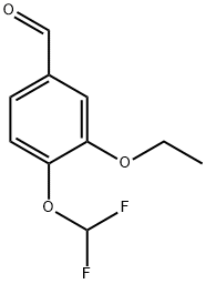 4-二氟甲氧基-3-乙氧基苯甲醛,162401-73-2,结构式