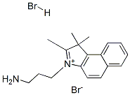 3-(3-Aminopropyl)-1,1,2-trimethyl-benz[e]indolium bromide hydrobromide Struktur