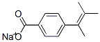 Benzoic acid, 4-(1,2-dimethyl-1-propenyl)-, sodium salt (9CI) Structure