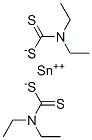 Bis(diethyldithiocarbamic acid) tin(II) salt Struktur