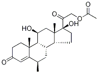 6α-Methyl Hydrocortisone 21-Acetate Struktur