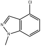 4-クロロ-1-メチル-1H-インダゾール 化学構造式