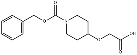 1-N-CBZ-哌啶-4-氧基乙酸,162504-85-0,结构式