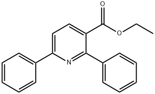 2, 6-diphenyl-3-pyridinecarboxylic acid ethyl ester,162509-19-5,结构式