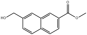 METHYL 7-(HYDROXYMETHYL)-2-NAPHTHOATE Struktur