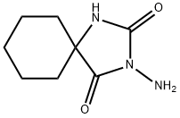 3-AMINO-1,3-DIAZA-SPIRO[4.5]DECANE-2,4-DIONE 化学構造式