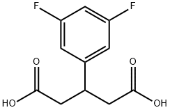 3-(3,5-二氟苯基)戊二酸,162549-35-1,结构式