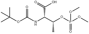 NΑ-BOC-O-(二甲基磷酸基)-L-苏氨酸 结构式