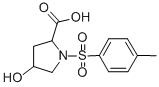 4-羟基-1-[(4-甲基苯基)磺酰基]-2-吡咯烷羧酸,16257-64-0,结构式