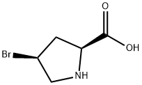 (2S,4S)-4-溴吡咯烷-2-羧酸 结构式