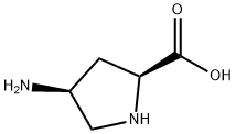 (2S,4S)-4-氨基吡咯烷-2-羧酸,16257-83-3,结构式