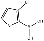 3-ブロモチオフェン-2-ボロン酸 化学構造式