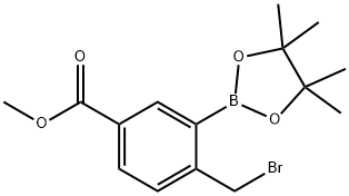 Methyl4-(bromomethyl)-3-(tetramethyl-1,3,2-dioxaborolan-2-yl)benzoate|