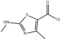 5-Thiazolecarbonylchloride,4-methyl-2-(methylamino)-(9CI),162651-13-0,结构式