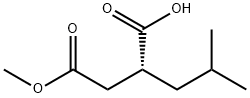 (2R)-2-[(METHOXYCARBONYL)METHYL]-4-METHYLPENTANOIC ACID Structure