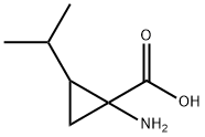 Cyclopropanecarboxylic acid, 1-amino-2-(1-methylethyl)- (9CI) Struktur