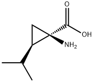 Cyclopropanecarboxylic acid, 1-amino-2-(1-methylethyl)-, (1R-trans)- (9CI) 化学構造式