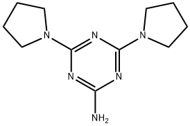 4,6-Dipyrrolizino-1,3,5-triazine-2-amine 结构式