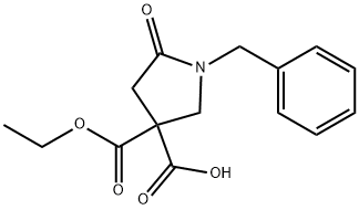 1-BENZYL-3-(ETHOXYCARBONYL)-5-OXOPYRROLIDINE-3-CARBOXYLIC ACID|