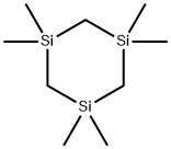 1,1,3,3,5,5-hexamethyl-1,3,5-trisilacyclohexane Struktur