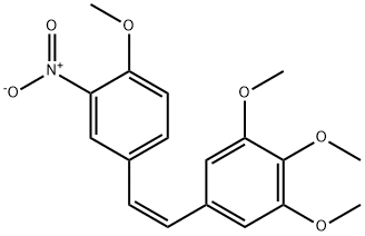 (Z)-1,2,3-三甲氧基-5-(4-甲氧基-3-硝基苯乙烯基)苯,162705-13-7,结构式