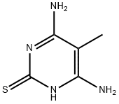2(1H)-Pyrimidinethione,  4,6-diamino-5-methyl- Struktur