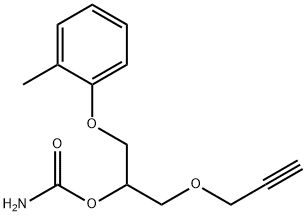 1-(2-Methylphenoxy)-3-(2-propynyloxy)-2-propanol carbamate Struktur