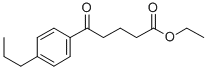 5-(4-N-プロピルフェニル)-5-オキソ吉草酸エチル 化学構造式