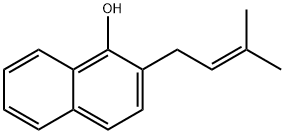 1-Hydroxy-2-prenylnaphthalene Structure