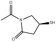 2-Pyrrolidinone, 1-acetyl-4-mercapto-, (S)- (9CI) 结构式