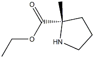 Proline, 2-methyl-, ethyl ester, L- (8CI) Structure