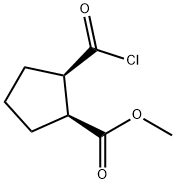 Cyclopentanecarboxylic acid, 2-(chlorocarbonyl)-, methyl ester, (1S-cis)- (9CI)|