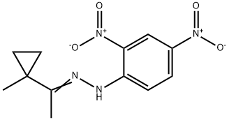 1-[1-[2-(2,4-Dinitrophenyl)hydrazono]ethyl]-2-methylcyclopropane,16278-09-4,结构式